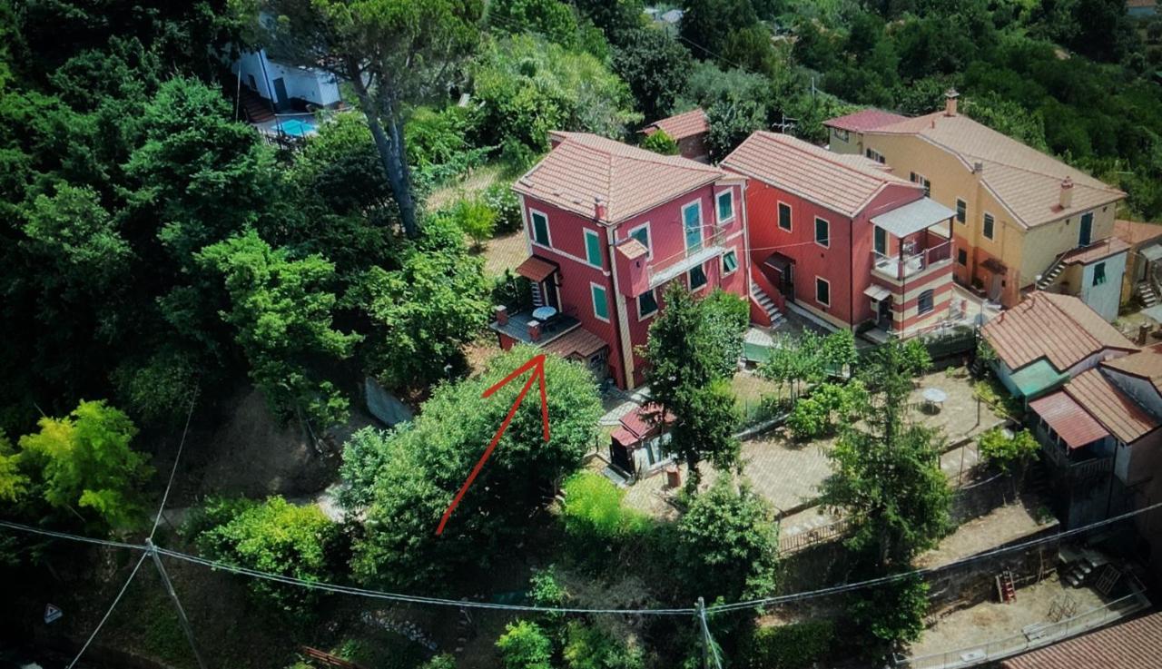 La Casa Rossa Arcola Con Vista Vila Exterior foto