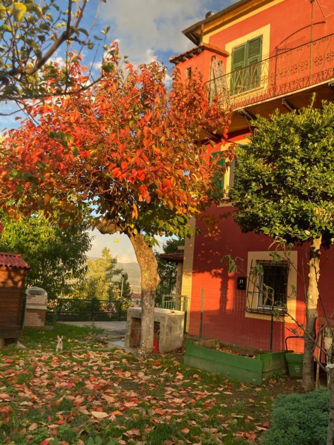 La Casa Rossa Arcola Con Vista Vila Exterior foto