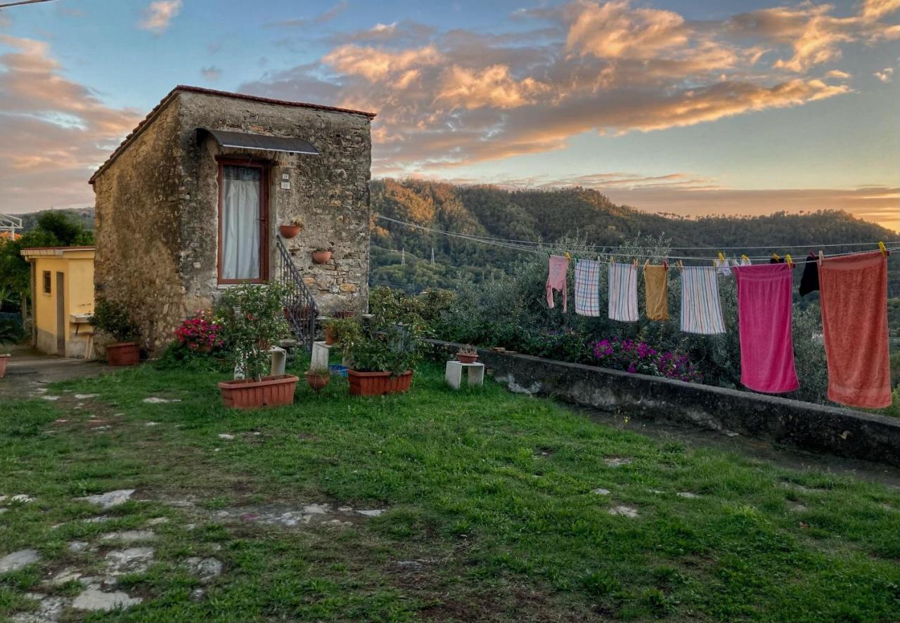 La Casa Rossa Arcola Con Vista Vila Exterior foto