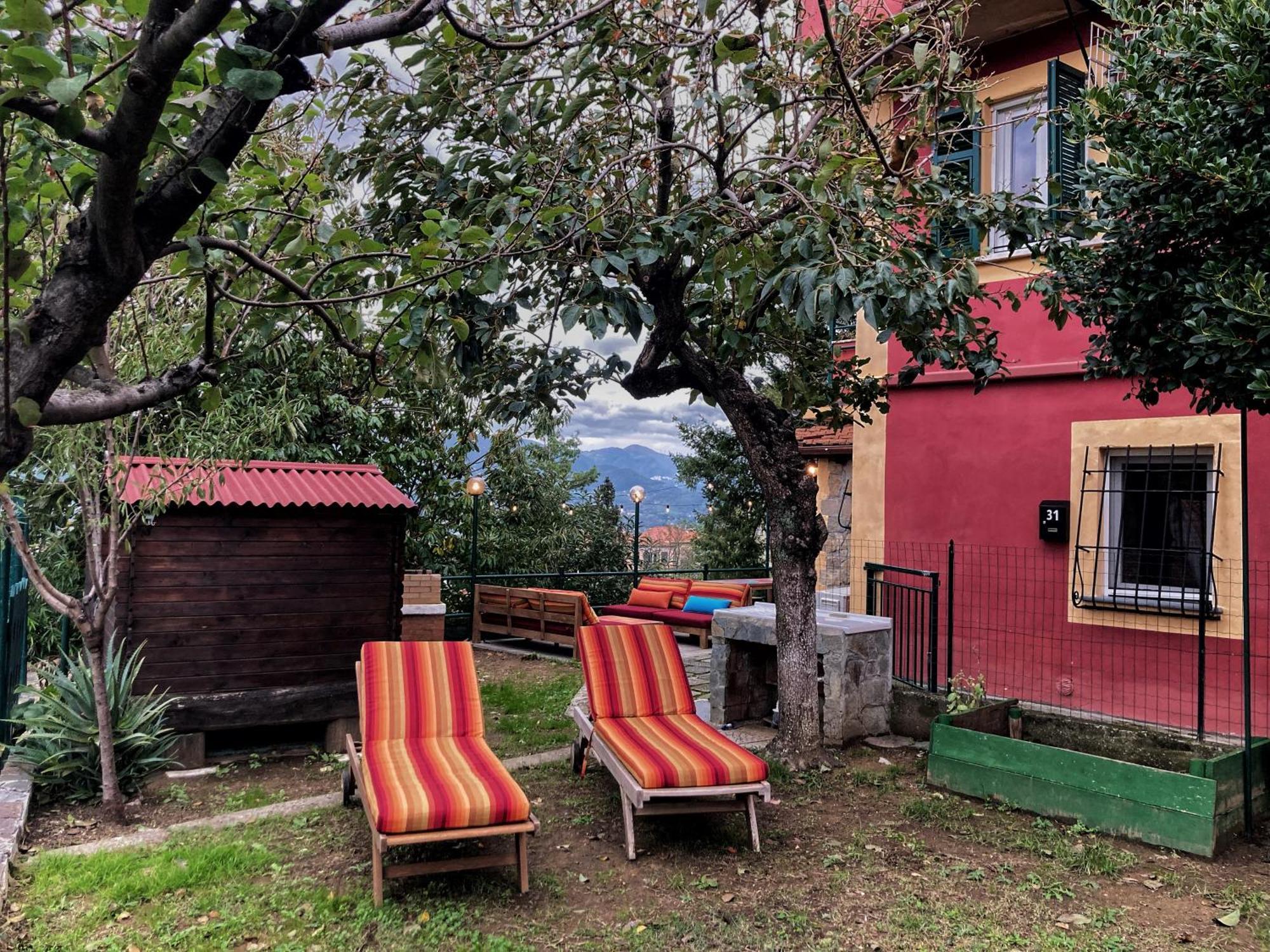 La Casa Rossa Arcola Con Vista Vila Exterior foto